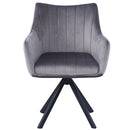 Poltrona Girevole Casa Ufficio Ergonomica Poltrona con Rivestimento Velluto Marrone