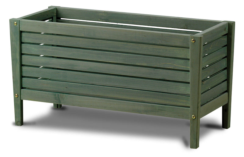 Fioriera 78x31x40 cm in Legno di Conifera Taini Verde Marilic