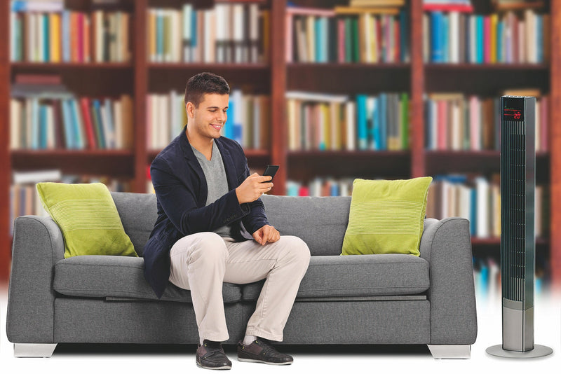 Ventilatore a Colonna Oscillante con Telecomando 3 Velocità  50W Kooper Eolo