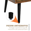 Tavolino Basso da Caffè 110x55x45 cm con Cassetto in Truciolare 