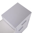 Divanetto Scarpiera 3 Scomparti con Cuscino Bianco 94.5x57x30 cm 