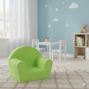 Poltroncina per Bambini 42x31x50 cm in Tessuto Cotone Verde