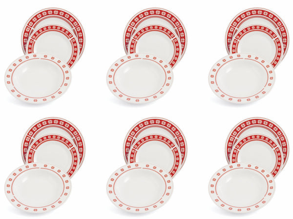 sconto Servizio Piatti 18 Pezzi in Porcellana Soriani Natale