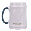 Boccale Birra Ø8x13 cm in New Bone China VdE Tivoli 1996 Le Travisate Bianco