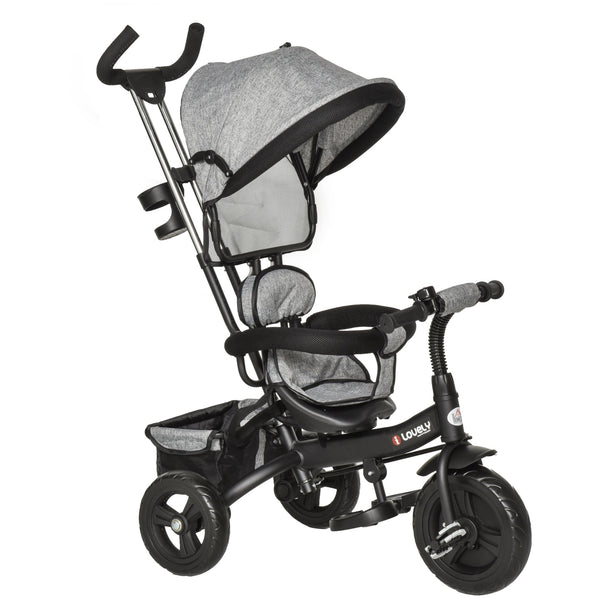 prezzo Passeggino Triciclo per Bambini Pieghevole Grigio