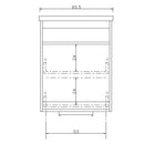 Mobile Lavatoio Sospeso 65,5x50,5x56 cm 1 Cassetto Montegrappa Novella Dipiù Antracite