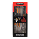 Set 3 Utensili Accessori per  Barbecue in Acciaio Wood 