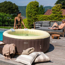 Vasca Idromassaggio da Esterno Gonfiabile Riscaldata 4-6 Posti Ø208x65 cm Ease.Zone Marrone
