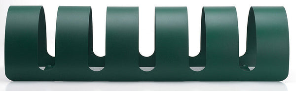 Rastelliera Portabici 5 Posti in Ferro 90x30x23 cm Belfer Bike Rack 42/PB Verde sconto
