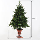 Albero di Natale Artificiale 120 cm 80 Led Verde 