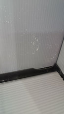 Armadio da Esterno 34x40x165 cm 1 Anta 4 Ripiani in Resina Grigio Seconda Scelta