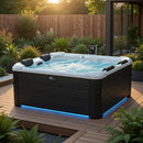 Vasca Idromassaggio da Esterno Spa Smontabile 180x180x65 cm 6 Persone Oslo Plus Pannello OLED