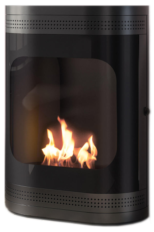 Camino a Bioetanolo da Pavimento 93x65,6 cm Karlsen Kyoto Nero sconto