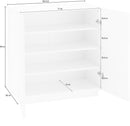 Scarpiera 2 Ante Battenti 80,4x38x86 cm Vega Ardesia