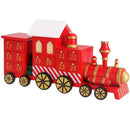 Calendario dell'Avvento Trenino di Natale 41x20x11 cm con 24 Cassetti in Legno Multicolore      