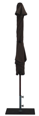 Ombrellone da Giardino Ø3 m Palo Ø38 mm in Alluminio Effetto Legno Tessuto Poliestere Trend Wood Taupe