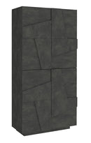 Scarpiera 4 Ante Battenti 81,2x39,2x167,6 cm Ping Ardesia