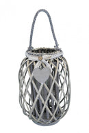 Lanterna Flavienne   in Vimini Grigio