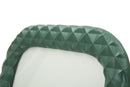 Cornice Block 26x1,8x31 cm in Poliresina e Vetro Verde