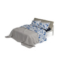 Set Lenzuola con Stampa Sopra Sotto e Federe Foglie Varie Misure