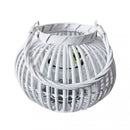 Lanterna Georgie in Vimini Bianco