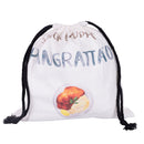 Sacchetto Pangrattato 25x25 cm in Cotone VdE Tivoli 1996 Le Travisate Bianco