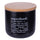 Barattolo Piccolo Superfood 500 ml in New Bone China VdE Tivoli 1996 Nero
