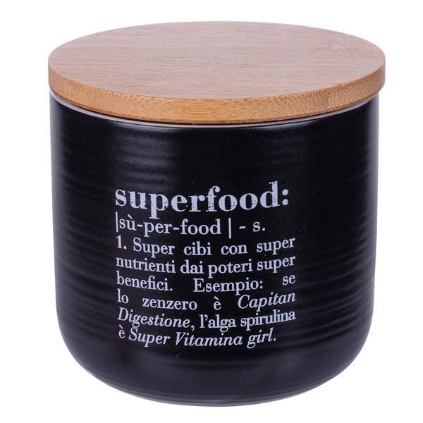 Barattolo Piccolo Superfood 500 ml in New Bone China VdE Tivoli 1996 Nero acquista
