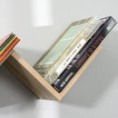 Libreria Mensola Sospesa a V 80,6x16x15,2 cm in Legno 