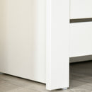 Scarpiera 2 Ante 12 Paia di Scarpe Ripiano Regolabile 72x26x80 cm in Legno Bianco