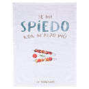 Set 3 Strofinacci 45x70 cm 100% Cotone VdE Tivoli 1996 Le Travisate Bianco