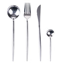Servizio Set di Posate 24 Pezzi in Acciaio Inox VdE Tivoli 1996 Preciosa Silver