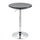 Tavolino da Bar Ø61x76-97 cm in Acciaio e ABS Nero