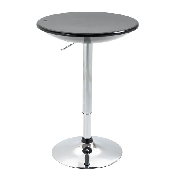 acquista Tavolino da Bar Ø61x76-97 cm in Acciaio e ABS Nero