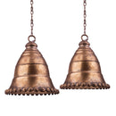 Set di 2 Campane con Greca 22 cm Champagne