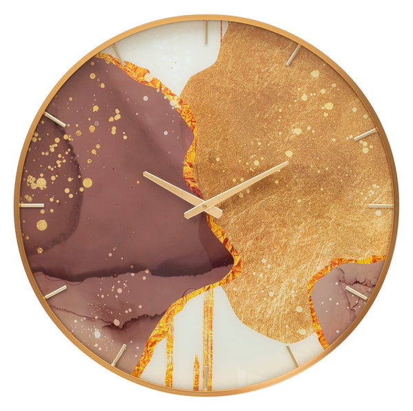 acquista Orologio da Parete Glody 5x60x5 cm in Vetro MDF e Metallo Multicolor