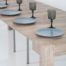 Consolle Allungabile in Legno H76,6x46x90/306cm Look Pietra Classica