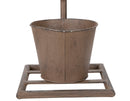 Vasetto Industry Singolo 19x15x48 cm in Ferro Marrone