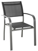 Sedia da Giardino in Alluminio Viareggio Grigio Antracite