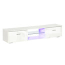 Mobile Porta TV Fino a 55" 160x35x30 cm con Luci LED Bianco