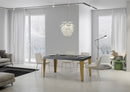 Tavolo Allungabile 180-284x90x77 cm Flame Cemento