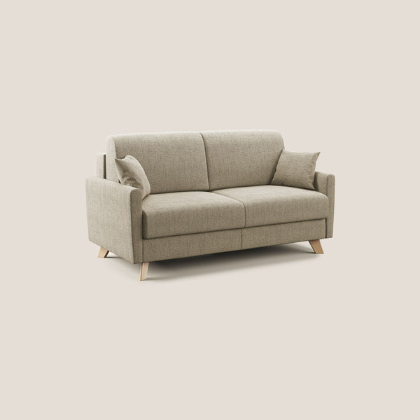 Divano Letto 3 Posti 200x94x97 cm in Tessuto Beige prezzo