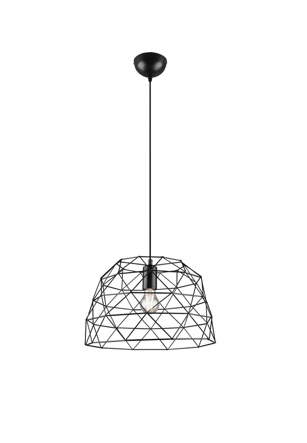 Lampada a Sospensione da Interno E27 in Metallo Nero Opaco prezzo