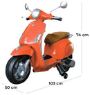 Piaggio Vespa Primavera Elettrica 12V per Bambini Rosa Salmone