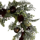 Coroncina verde con campanelli cm Ø50x10