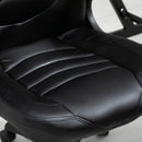 Sedia da Gaming Ergonomica 66,5x51x115-125 cm in Similpelle  Nera
