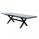 Tavolo Allungabile Djerba 200/260x100x75 h cm in Alluminio Antracite