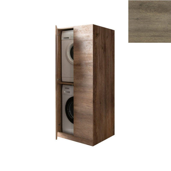 Mobile Lavanderia a Colonna per Lavatrice e Asciugatrice con Ante 70x70x174A cm in Nobilitato Unika Olmo Naturale acquista