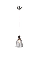 Lampada a Sospensione da Interno a LED in Metallo Nickel Opaco