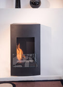 Camino a Bioetanolo da Parete 80x47 cm Karlsen Alleghe Nero